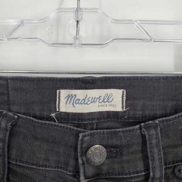 Madewell Off Black 8" Skinny Skinny Jeans 28 - Picture 3 of 13